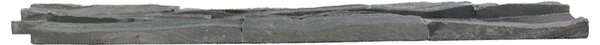 Kamenný obklad, ČERNÁ břidlice, 15x60 cm