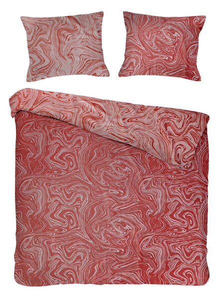 BAVLNĚNÉ LOŽNÍ POVLEČENÍ COTTONLOVE JACQUARD MARBLE 200X220 CM, 2 KS 70X80 CM VZOROVANÉ