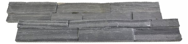 Kamenný obklad, ČERNÁ břidlice, 15x60 cm