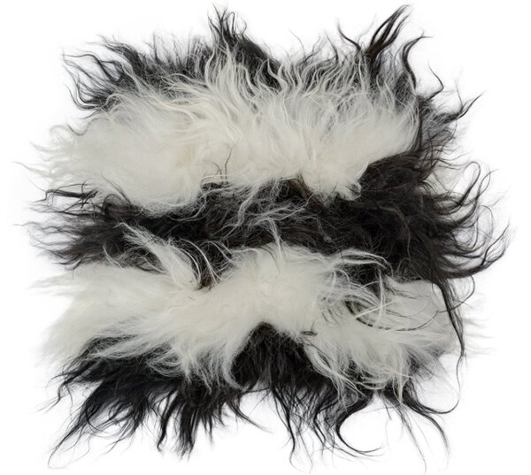 ARCTIC FUR Sedák z islandské ovčí kůže, patchwork