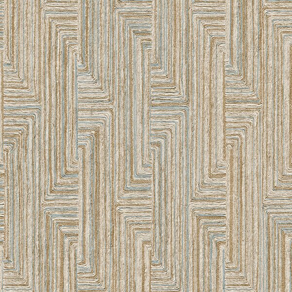 Geometrická vliesová tapeta na zeď, béžovo-šedá, SA524015, Santa Fe, Design ID