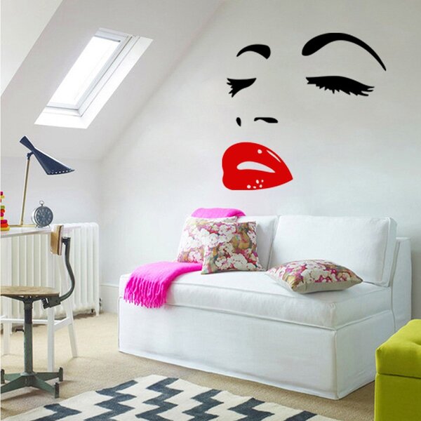 Živá Zeď Samolepka Dívčí krása Art styl
