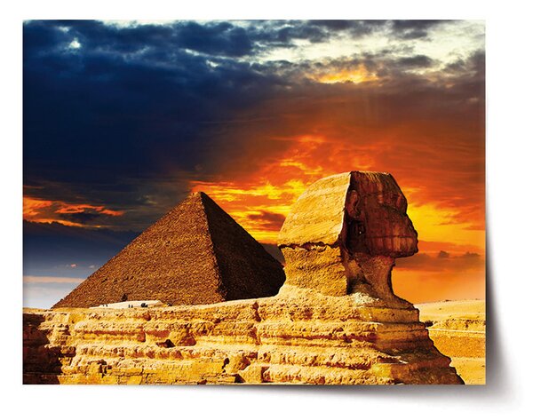 Plakát SABLIO - Pyramidy 60x40 cm