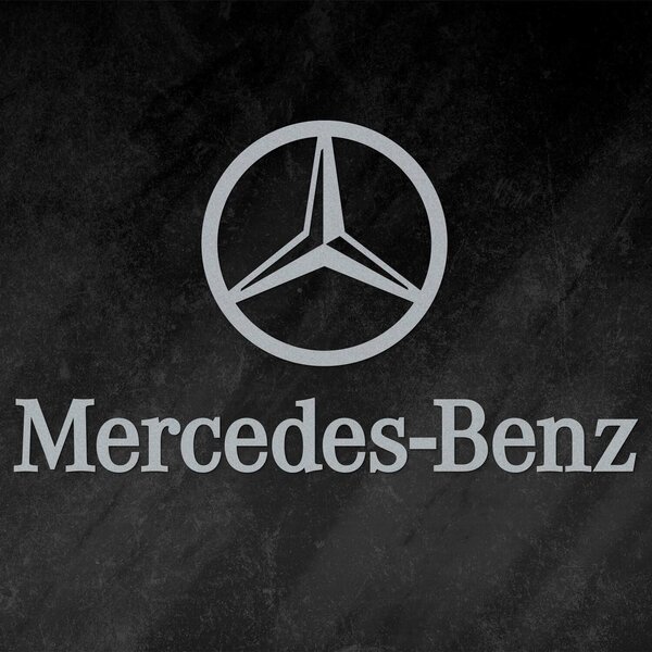 DUBLEZ | Dřevěná 3D samolepka - Mercedes-Benz | Obraz