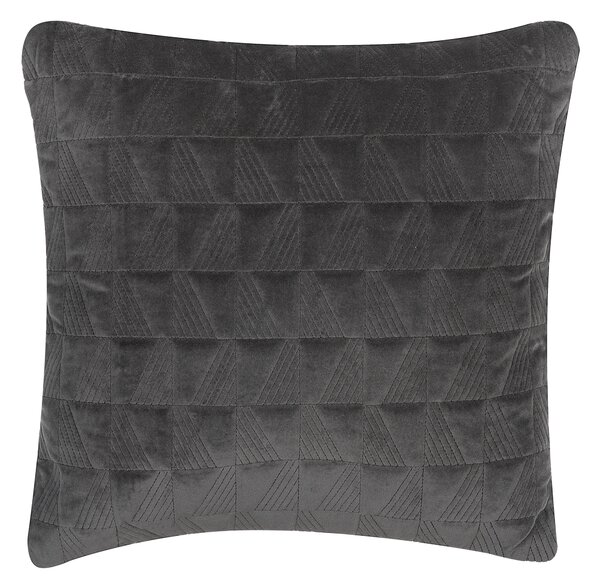 Sada 2 dekorativních polštářů LALAM Bavlna 45 x 45 cm Šedá Geometrický vzor