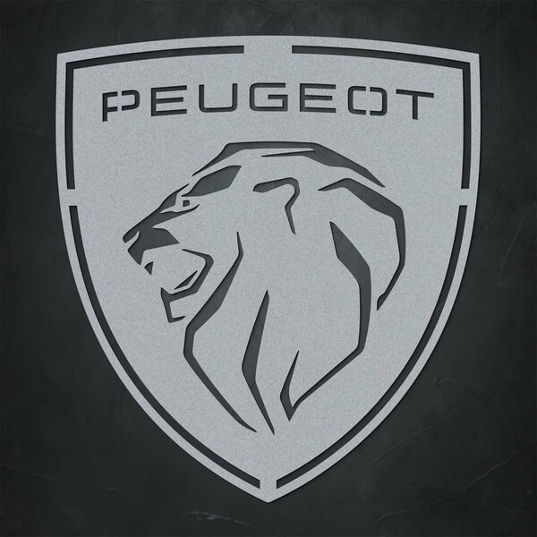 DUBLEZ | Dřevěný obraz - Logo Peugeot - Erb | Obraz