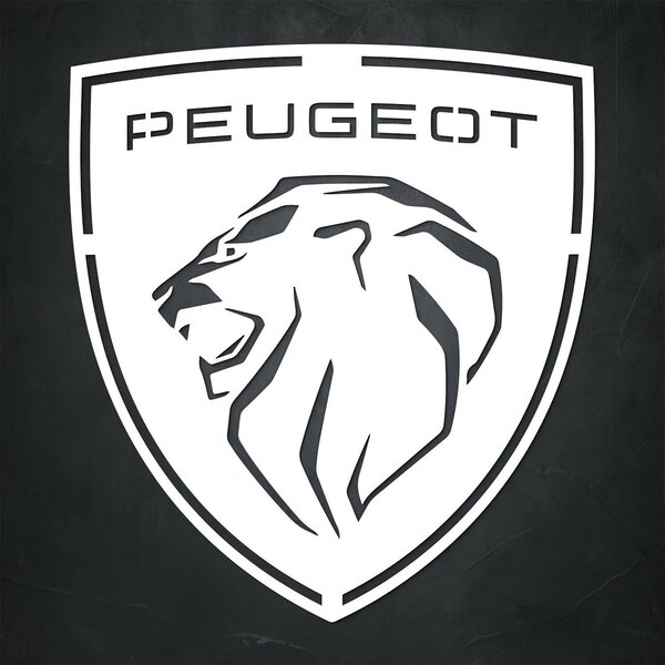 DUBLEZ | Dřevěný obraz - Logo Peugeot - Erb | Obraz