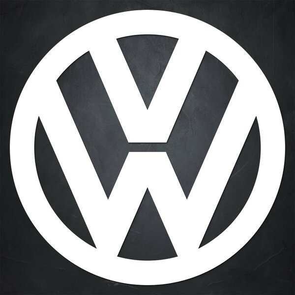 DUBLEZ | Dřevěný obraz - Znak loga Volkswagen | Obraz