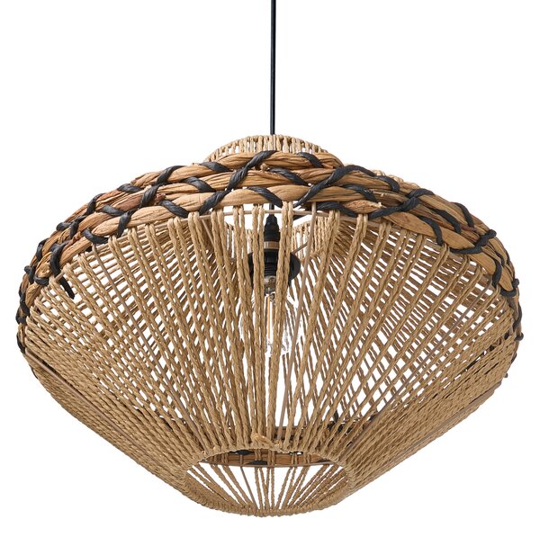 Závěsná lampa RABACCA Papírové lano Přírodní