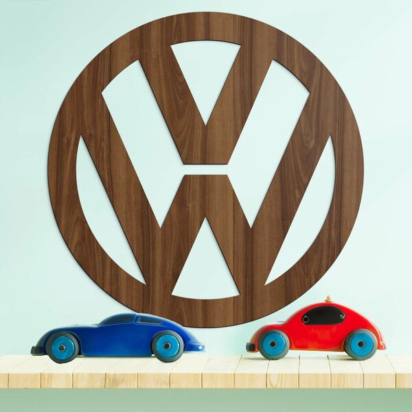 DUBLEZ | Dřevěný obraz - Znak loga Volkswagen