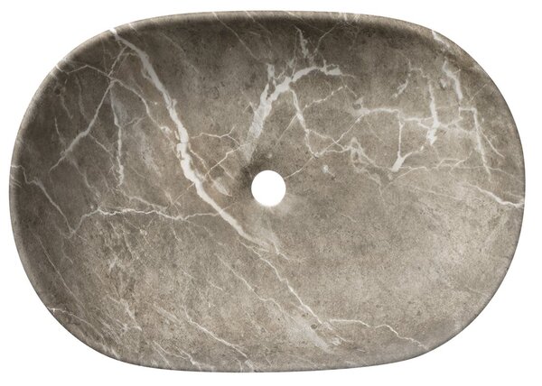 Sapho Sapho, CALEO keramické umyvadlo na desku 60x42cm, breccia marmor, CA590BM