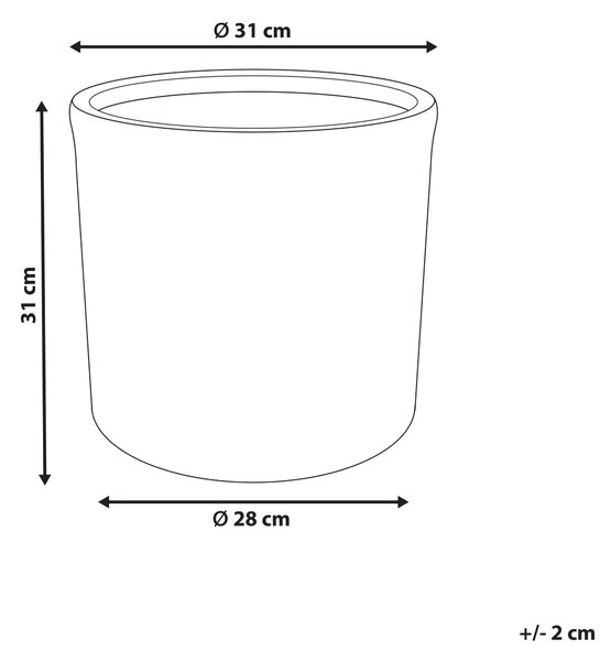 Květináč VOULA 31 cm Hnědá