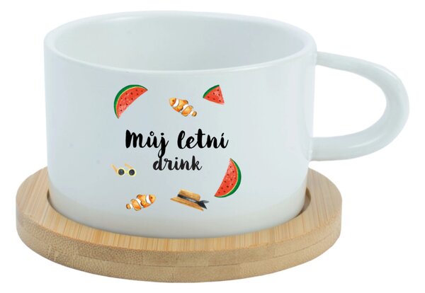 Personalizovaný keramický hrníček "MAKRONKA" s letním mixem