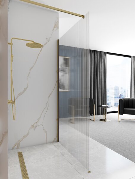 Sprchová zástěna REA AERO Intimo Gold Brush 120