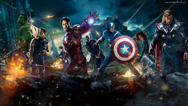 Živá Zeď Samolepka Avengers