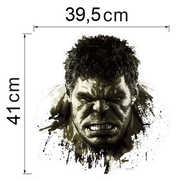 Živá Zeď Samolepka Hulk z Avengers