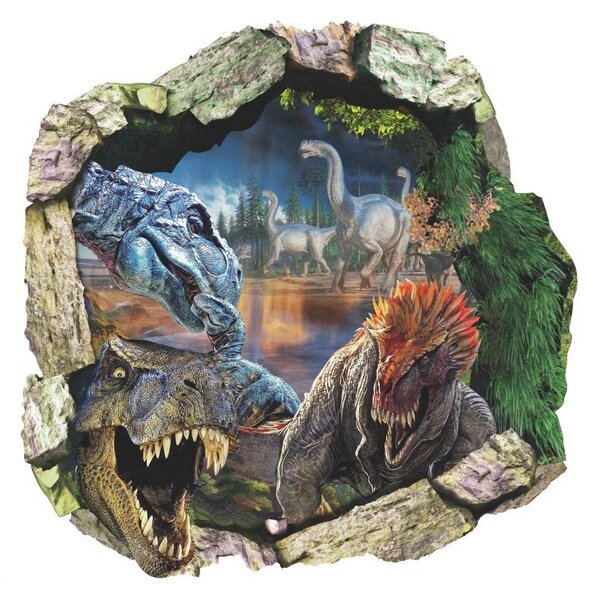 Živá Zeď Samolepka Dinosauři Jurský park