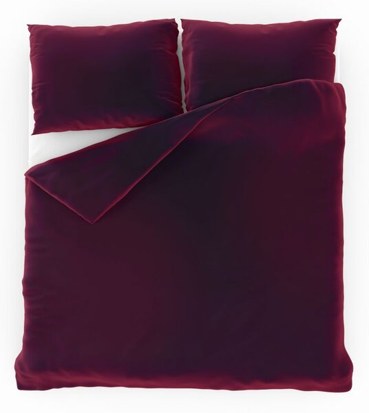 Kvalitex Saténové povlečení LUXURY COLLECTION 140x200, 70x90cm vínové