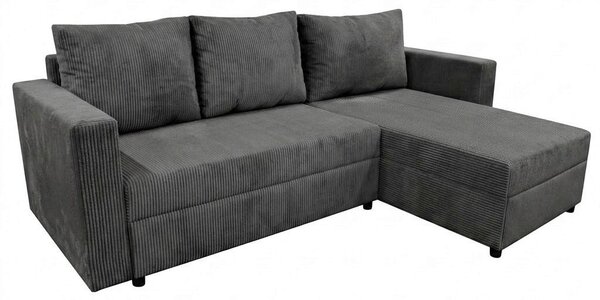 ROHOVÁ SEDAČKA, textil, tmavě šedá P & B - Sedací soupravy, Online Only