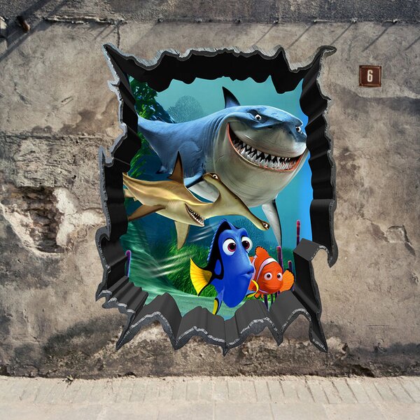 Živá Zeď Samolepka Hledá se Nemo a Dory