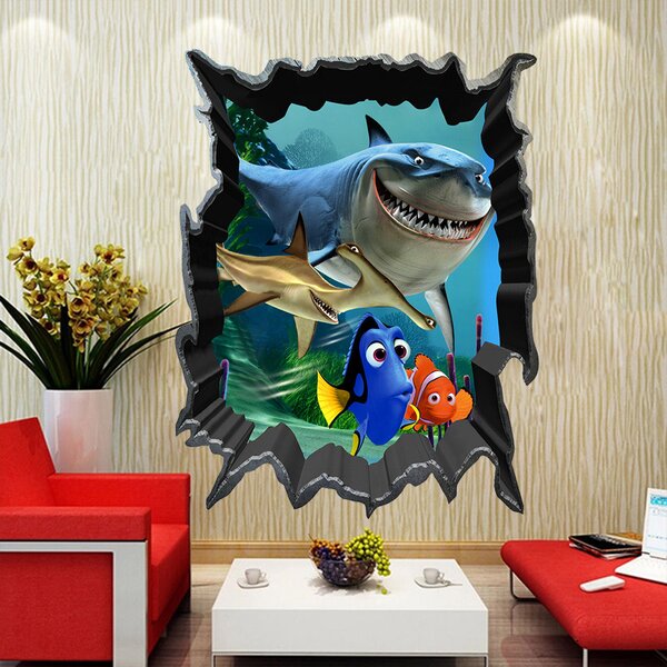 Živá Zeď Samolepka Hledá se Nemo a Dory