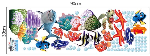 Živá Zeď Samolepka Nemo, Dory a přátelé