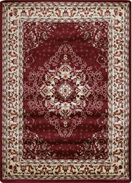 JUTEX Kusový koberec Metal 6281B krémová/červená BARVA: Červená, ROZMĚR: 80x150 cm