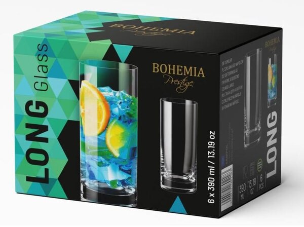 BOHEMIA PRESTIGE SKLENICE NA VODU 390ML SADA 6 KS