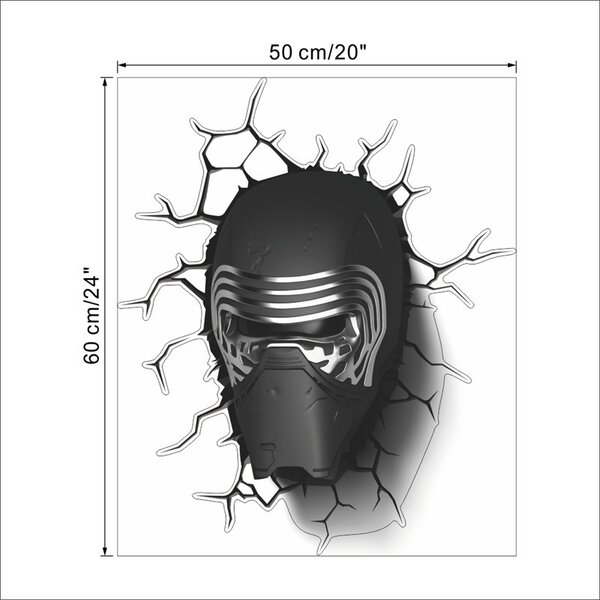 Živá Zeď Samolepka Maska ze Star Wars