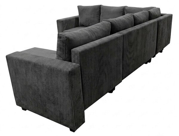 SEDACÍ SOUPRAVA, textil, tmavě šedá P & B - Sedací soupravy, Online Only
