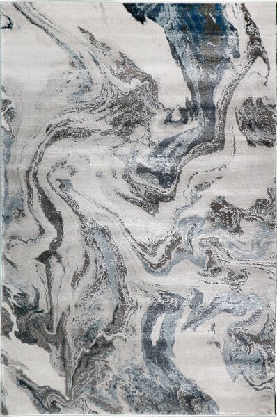 JUTEX Kusový koberec Rowan 23310-953 modrý BARVA: Šedá, ROZMĚR: 80x150 cm