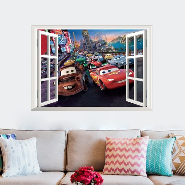 Živá Zeď Samolepka Auta Cars II