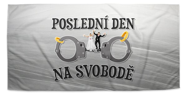 Sablio Ručník Poslední den na svobodě - 50x100 cm
