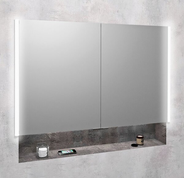 Sapho Sapho, INTEGRA zápustná galerka s LED osvětlením, 105x70cm, IN105