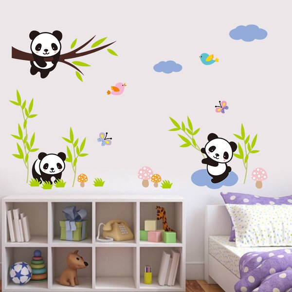 Živá Zeď Samolepka Hravá panda