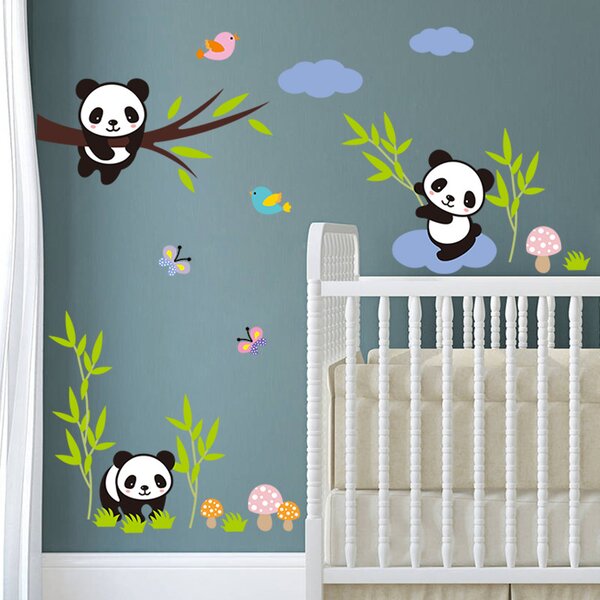Živá Zeď Samolepka Hravá panda