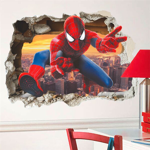 Živá Zeď Samolepka Spiderman pavoučí muž