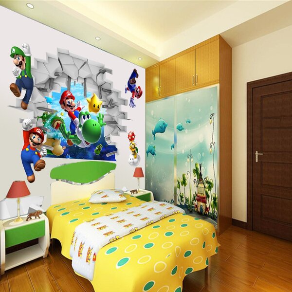 Živá Zeď Samolepka Hra Super Mario