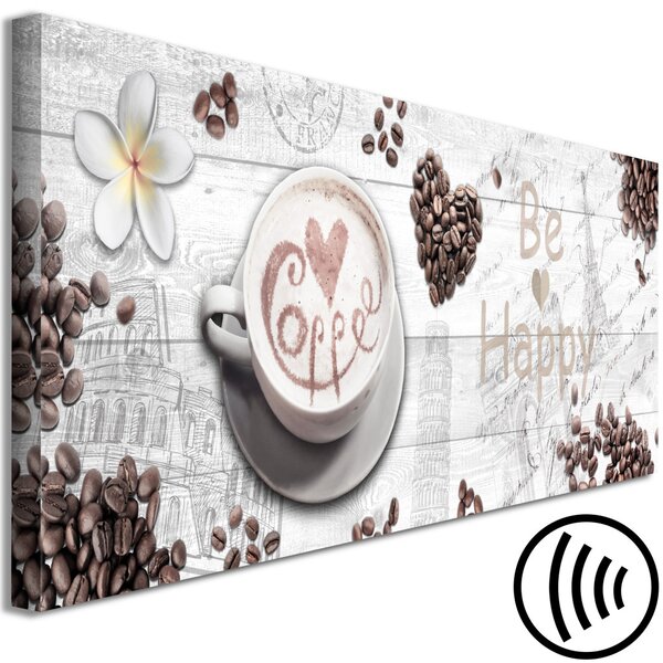 Obraz Radost s kávou (1-panel) úzká - první varianta