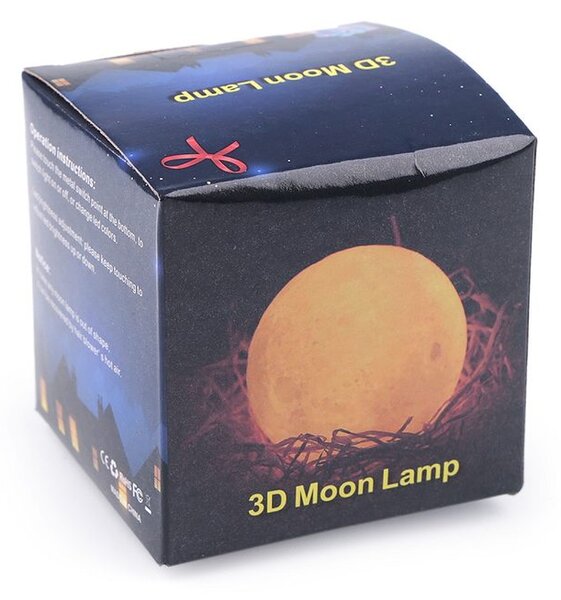 LED svítící koule Ø8 cm - bílá teplá
