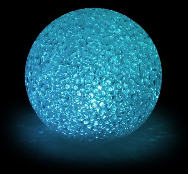LED svítící koule Ø8 cm - bílá teplá