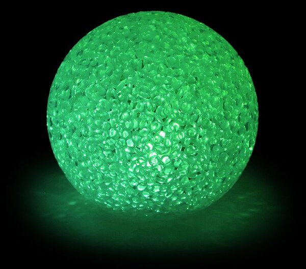 LED svítící koule Ø8 cm - bílá teplá