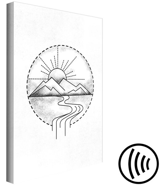 Obraz Kresba hor (1 panel) vertikální