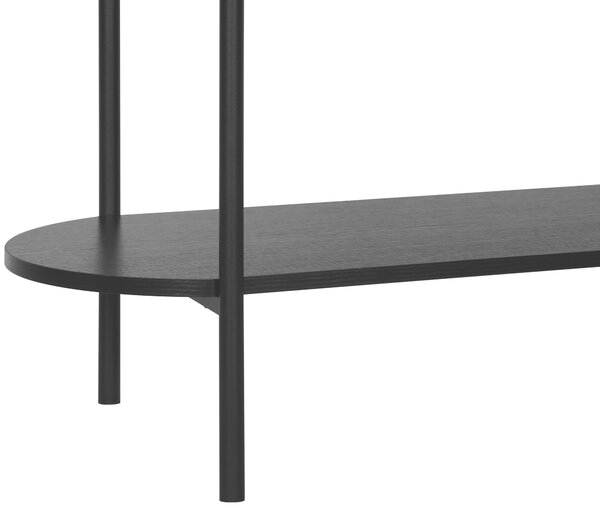 KONZOLOVÝ STOLEK, přírodní barvy, černá, kov, kompozitní dřevo, 100/39/76 cm Xora - Online Only konferenční stolky, Online Only