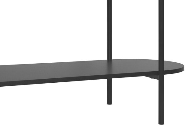KONZOLOVÝ STOLEK, černá, kov, kompozitní dřevo, 110/39/76 cm Xora - Online Only konferenční stolky, Online Only