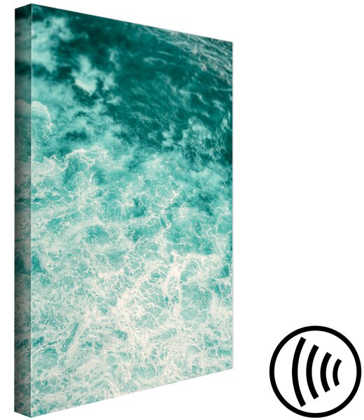Obraz Radostný tanec (1-dílný) svislý - Krajinný obraz vln na tyrkysové vodě