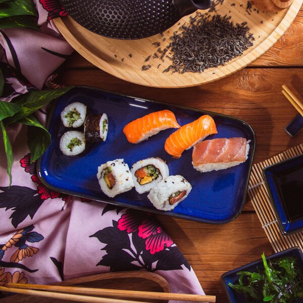 Dekorační talíř OKINAWA tmavomodrý 893693