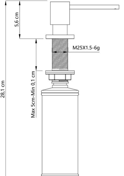 Quadron Lori dávkovač tekutin ocel MFT001-BS