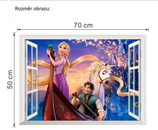 Živá Zeď Samolepka Pohádka Na vlásku