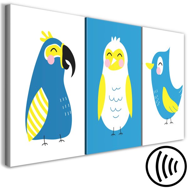 Obraz Ptačí trio (3dílné)